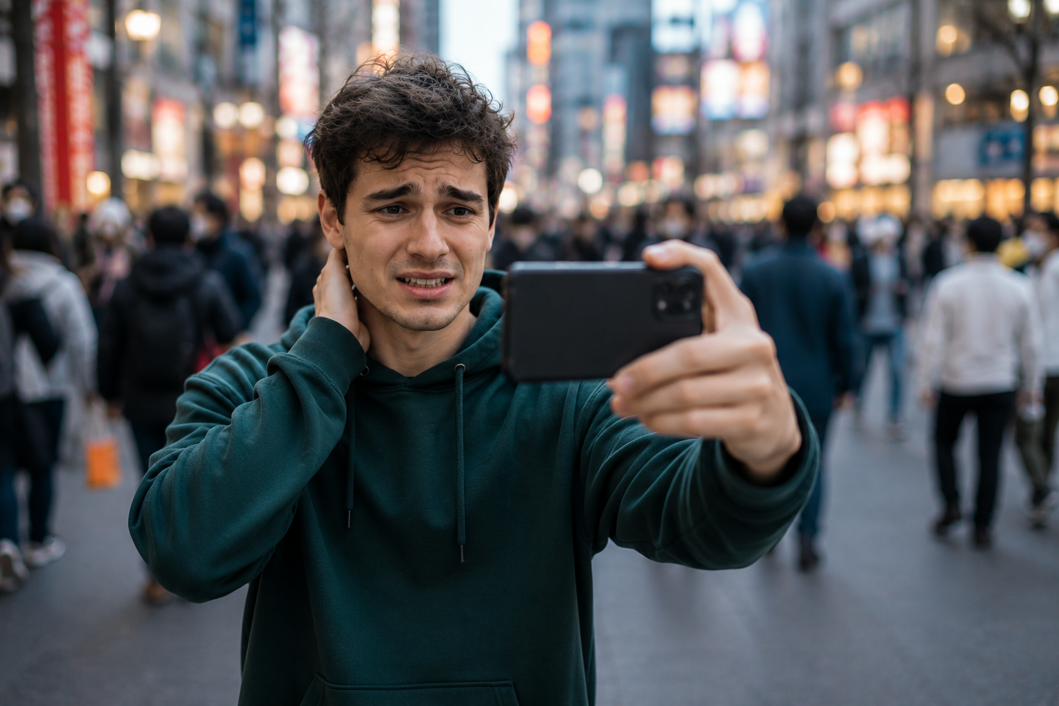 The Most Awkward Part of Filming Yourself in Public