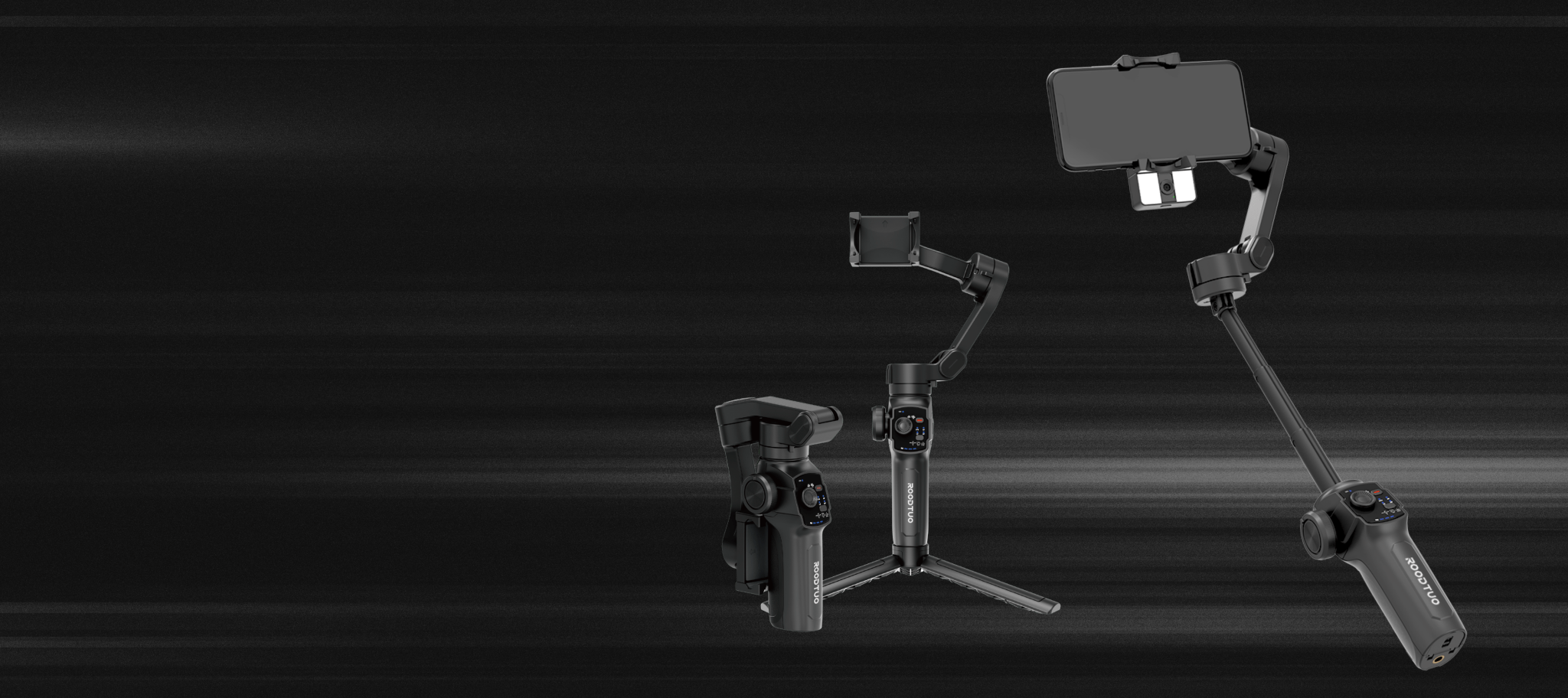 SMART CYCLONE II SMARTPHONE GIMBAL STABILIZERS AI TRACKING ROODTUO
