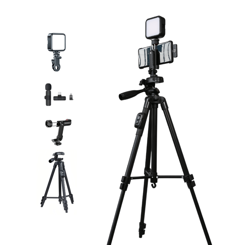 Entry - Level Vlog Creator Kit – Light, Sound, and Stability for Professional Shooting - ROODTUO