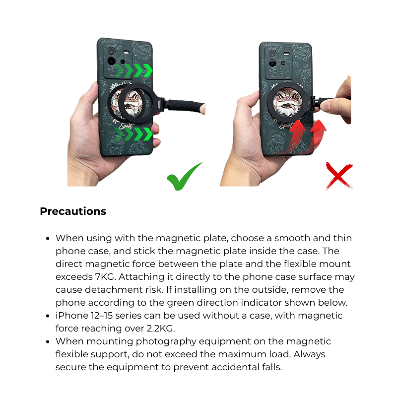 MAGIC MGS – Flexible Octopus Magnetic Tripod with MagSafe Design - ROODTUO