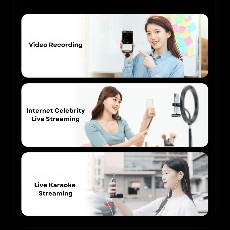 MPC - 1 Type C Cardioid Microphone heart - shaped directional pickup pattern - Ideal for Recording, Live Streaming - ROODTUO