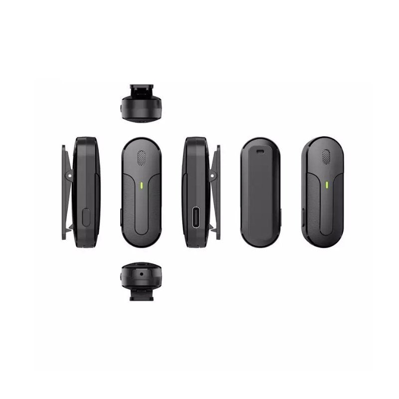 MPC - C Wireless Dual - Channel Lavalier Mic with Charging Case - For Apple & Type C, 20m Stable Connect - ROODTUO