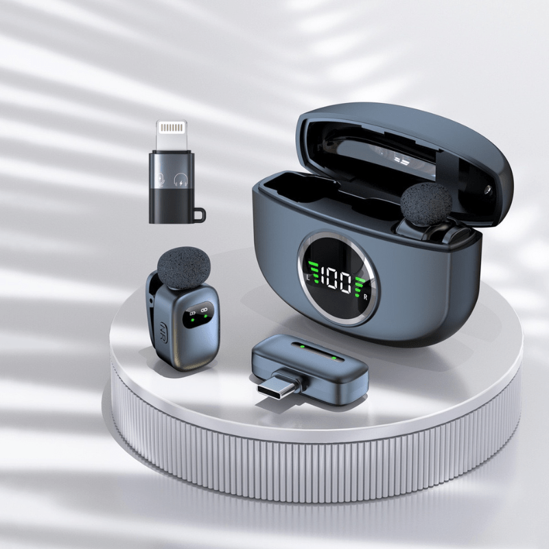 MPC - K21 – Professional Wireless Mini Microphone Dual Set - ROODTUO