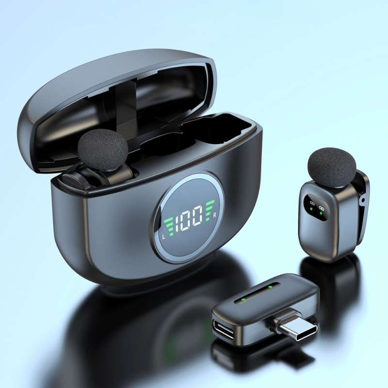 MPC - K21 – Professional Wireless Mini Microphone Dual Set - ROODTUO