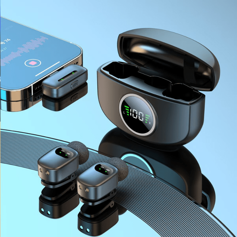 MPC - K21 – Professional Wireless Mini Microphone Dual Set - ROODTUO