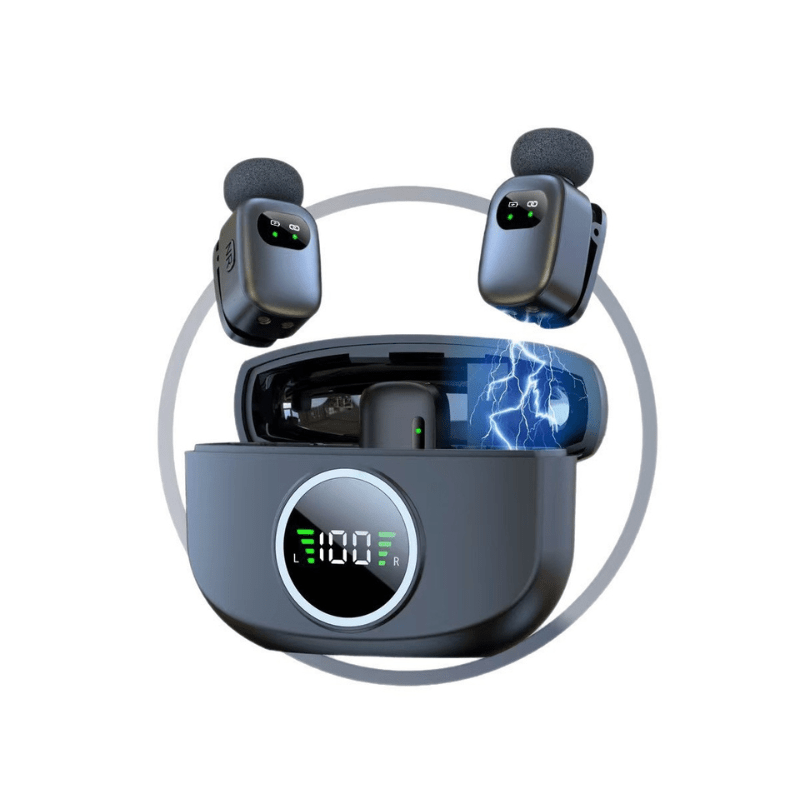 MPC - K21 – Professional Wireless Mini Microphone Dual Set - ROODTUO