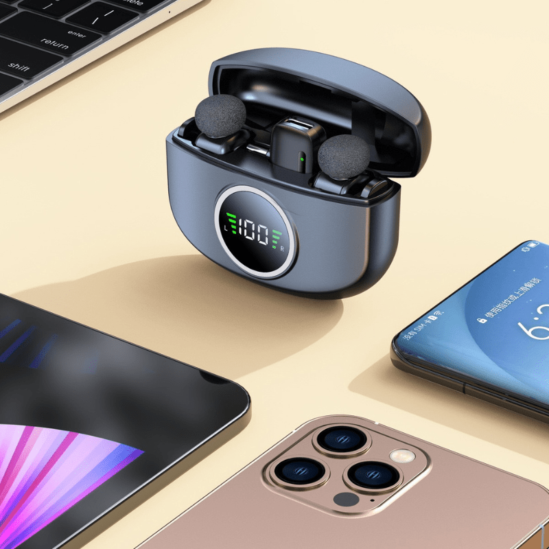 MPC - K21 – Professional Wireless Mini Microphone Dual Set - ROODTUO