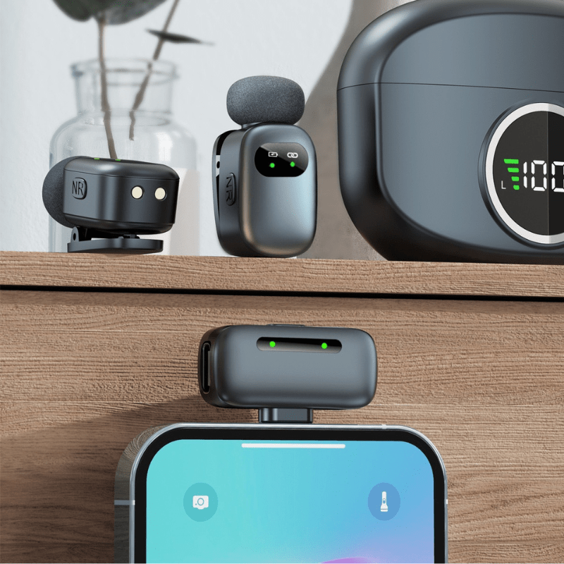 MPC - K21 – Professional Wireless Mini Microphone Dual Set - ROODTUO