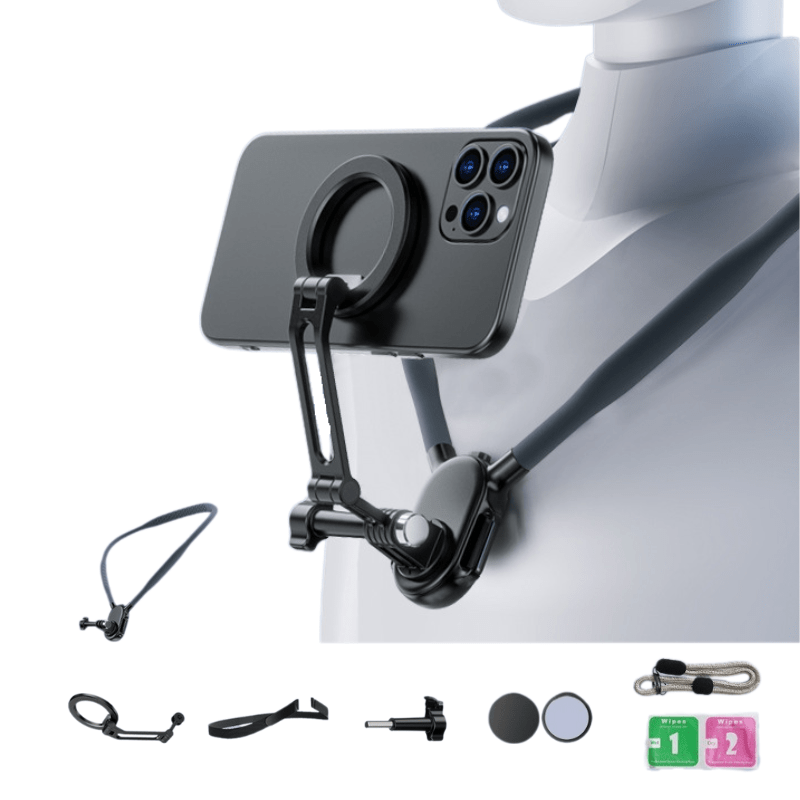 PCN MGS – Magnetic Neck Mount Smartphone Holder for POV Shooting - ROODTUO