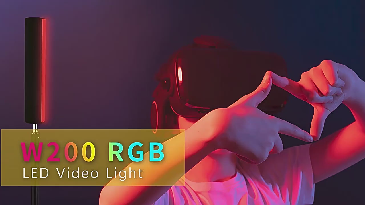 W200RGB Full-Color LED Fill Light - Versatile Professional Lighting for Creativity