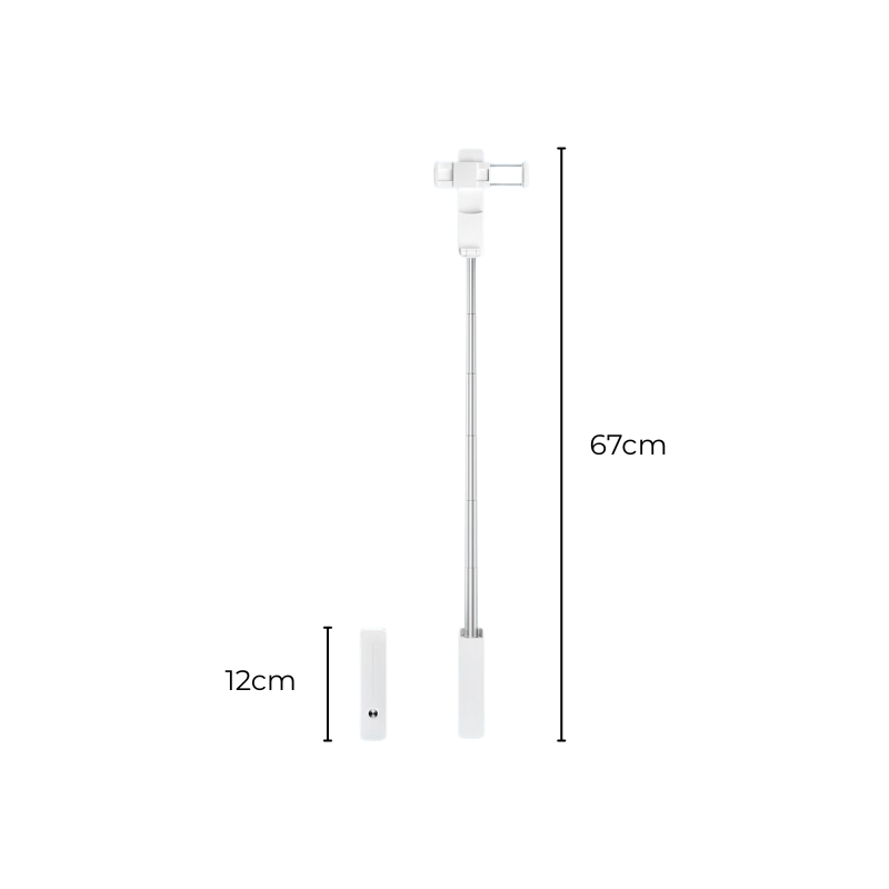 Si6 Mini Bluetooth Selfie Stick – Compact and Stable Design - ROODTUO