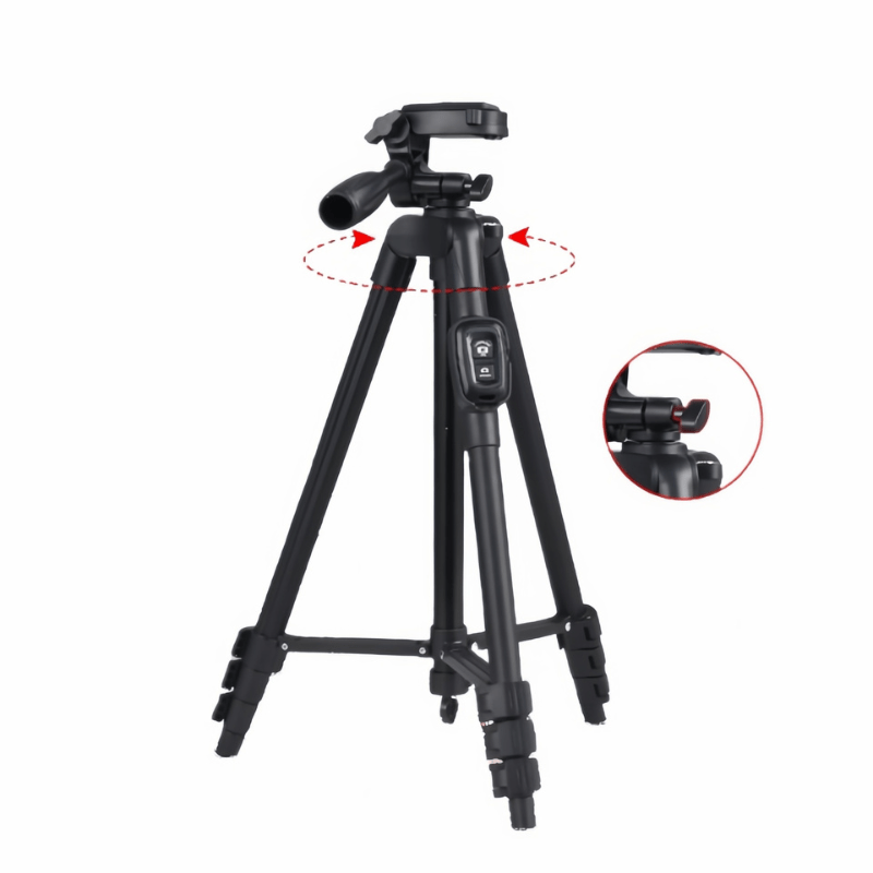 T140 Foldable and Lightweight Mobile Phone Tripod for Versatile Photography - ROODTUO