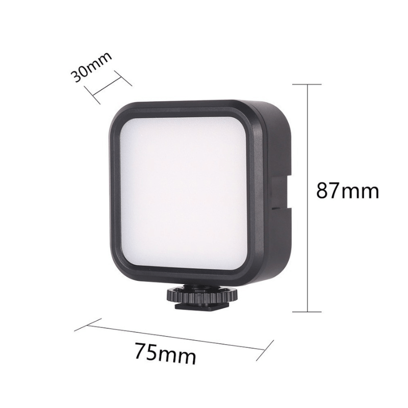 WL62 Mini Portable Pocket Light - Mobile Phone Fill Light with 3 Color Temperatures & Adjustable 3000k - 6000k - ROODTUO