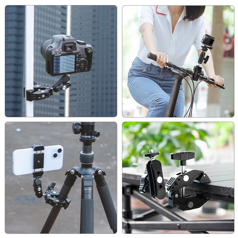 LC4-F1 Super Clamp with Dual Ball Head Magic Arm