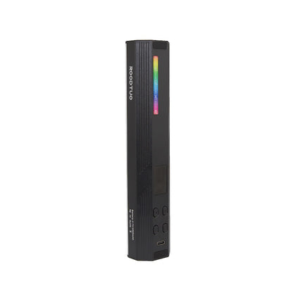 ROODTUO W200RGB portable LED fill light with adjustable color temperature and RGB full-color modes
