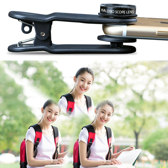APL - 8N1 8 - in - 1 Mobile Phone External Lens Kit with Travel Bag and Buckle - ROODTUO