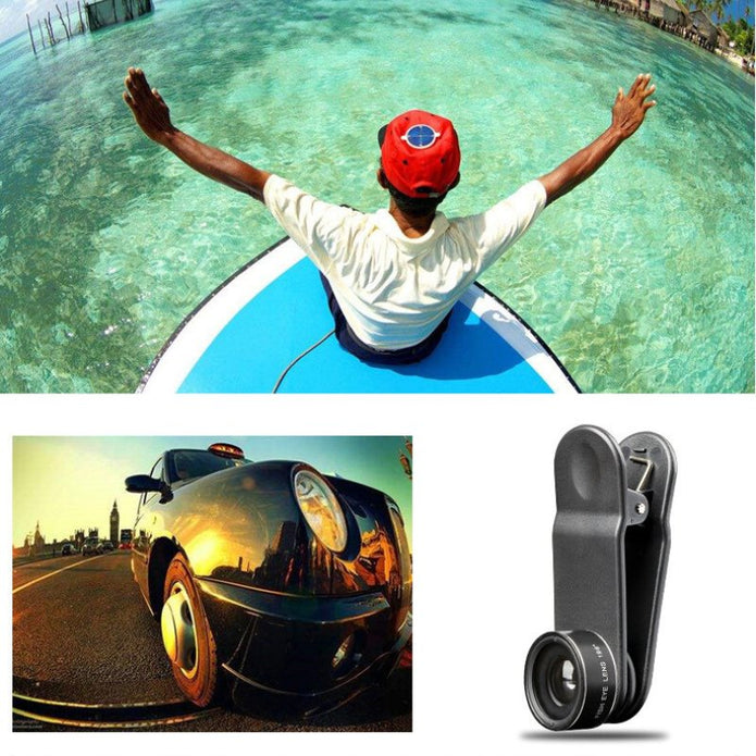 APL - 8N1 8 - in - 1 Mobile Phone External Lens Kit with Travel Bag and Buckle - ROODTUO