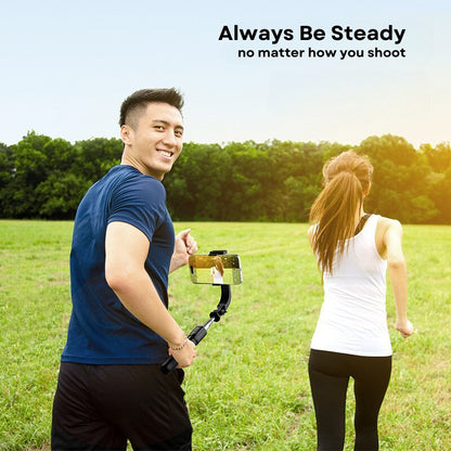 C06H Mini Handheld Single - Axis Stabilizer With Two Magnetic Fill Light - ROODTUO