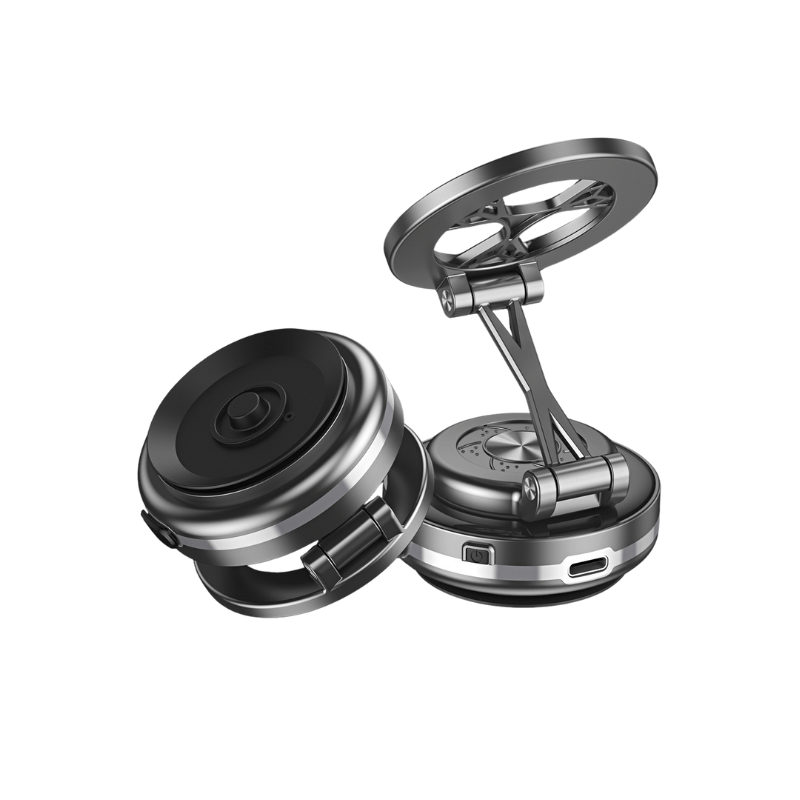 C6 Phone Mount – Magnetic Holder + Electric Suction Cup - ROODTUO
