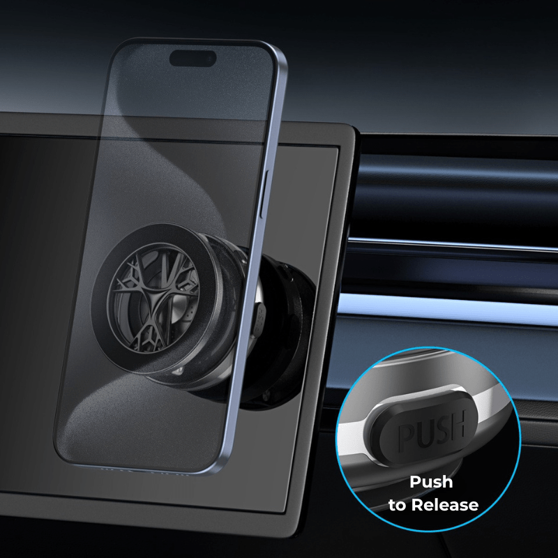 C6 Phone Mount – Magnetic Holder + Electric Suction Cup - ROODTUO