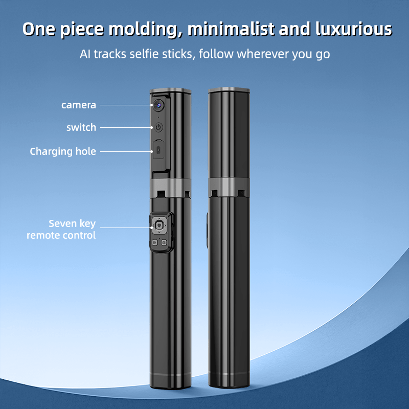 CL18 – All - in - One Hidden AI Tracking Selfie Stick Gimbal - ROODTUO