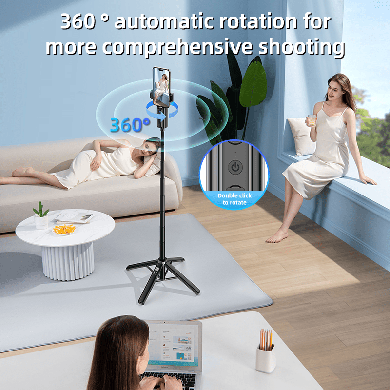 CL18 – All - in - One Hidden AI Tracking Selfie Stick Gimbal - ROODTUO