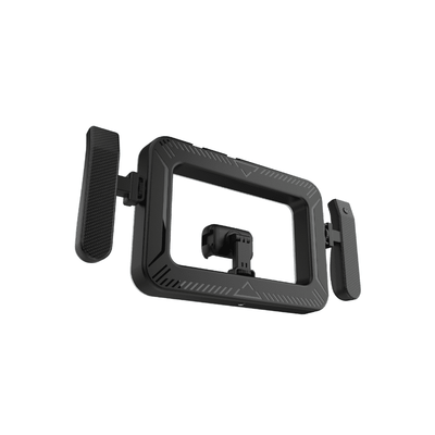 FL - K03 Square Handheld Ring Light with Dual Handles, Bluetooth Remote - ROODTUO