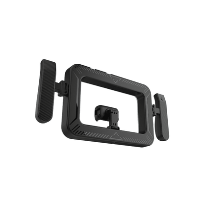 FL - K03 Square Handheld Ring Light with Dual Handles, Bluetooth Remote - ROODTUO