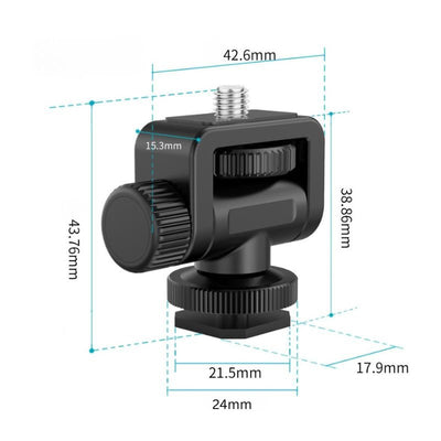 GC1 Snail Cloud Cold Shoe Adapter with Adjustable Tilt - ROODTUO