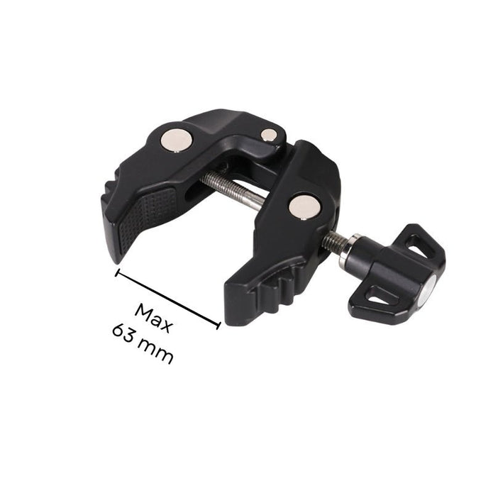 LC4 Multi - Function Crab Clamp, Aluminum Alloy with 3 Screw Holes - ROODTUO
