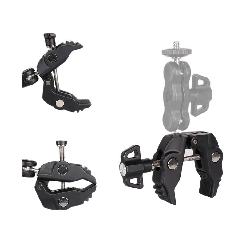 LC4 Multi - Function Crab Clamp, Aluminum Alloy with 3 Screw Holes - ROODTUO