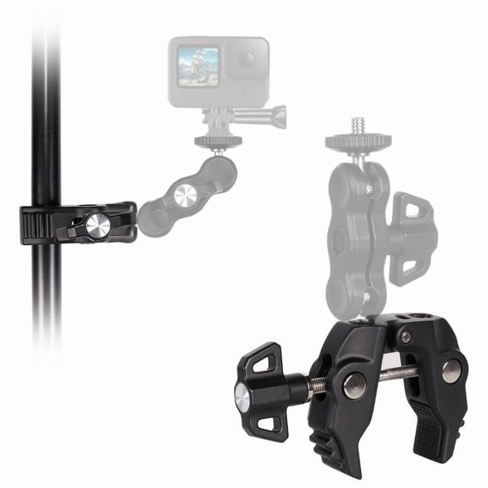 LC4 Multi - Function Crab Clamp, Aluminum Alloy with 3 Screw Holes - ROODTUO