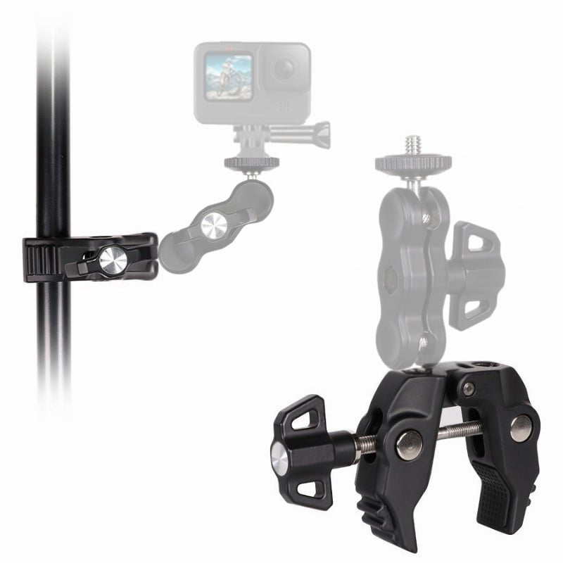 LC4 Multi - Function Crab Clamp, Aluminum Alloy with 3 Screw Holes - ROODTUO