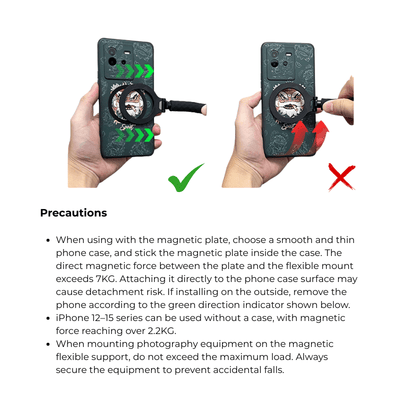 MAGIC MGS – Flexible Octopus Magnetic Tripod with MagSafe Design - ROODTUO