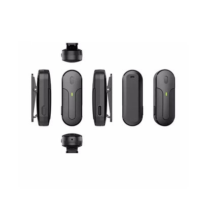 MPC - C Wireless Dual - Channel Lavalier Mic with Charging Case - For Apple & Type C, 20m Stable Connect - ROODTUO