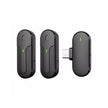 MPC - C Wireless Dual - Channel Lavalier Mic with Charging Case - For Apple & Type C, 20m Stable Connect - ROODTUO