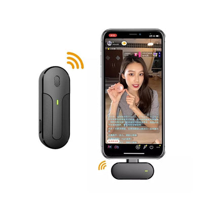 MPC - C Wireless Dual - Channel Lavalier Mic with Charging Case - For Apple & Type C, 20m Stable Connect - ROODTUO