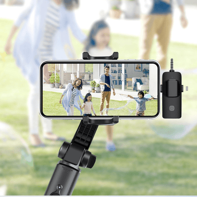 MPC - E 3 - in - 1 Wireless Lavalier Microphone – Plug & Play, 20m Transmission, Noise Reduction - ROODTUO