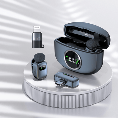 MPC - K21 – Professional Wireless Mini Microphone Dual Set - ROODTUO