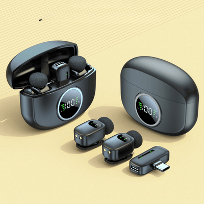 MPC - K21 – Professional Wireless Mini Microphone Dual Set - ROODTUO