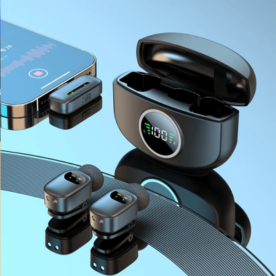 MPC - K21 – Professional Wireless Mini Microphone Dual Set - ROODTUO