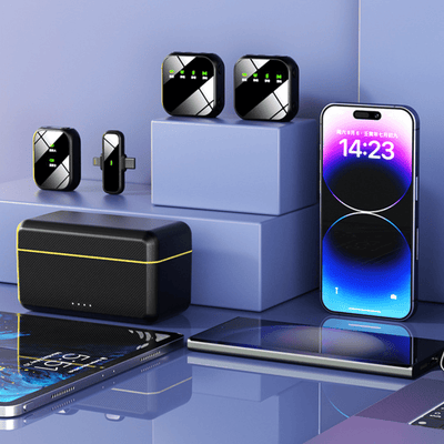 MPC - K50 – Professional Wireless Dual Microphone System with AI Noise Reduction - ROODTUO