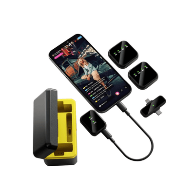 MPC - K50 – Professional Wireless Dual Microphone System with AI Noise Reduction - ROODTUO