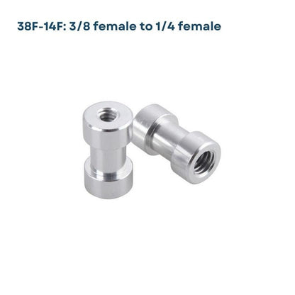 Photography Thread Adapters – 1/4" to 3/8", Male to Male, Male to Female, Female to Female, Cold Shoe & More - ROODTUO