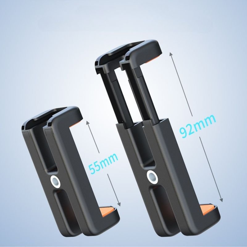 PCJ - C Universal Dual 1/4 - inch Phone Clamp with Cold Shoe Mount - ROODTUO