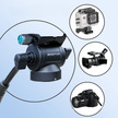 PLG1 Mini Aluminum Alloy Hydraulic Tripod Head - 3kg Load Capacity, Versatile for Cameras, Phones & Action Cameras - ROODTUO