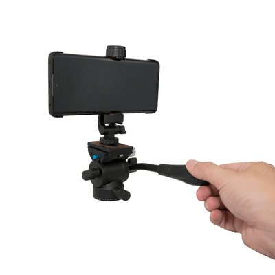 PLG1 Mini Aluminum Alloy Hydraulic Tripod Head - 3kg Load - ROODTUO