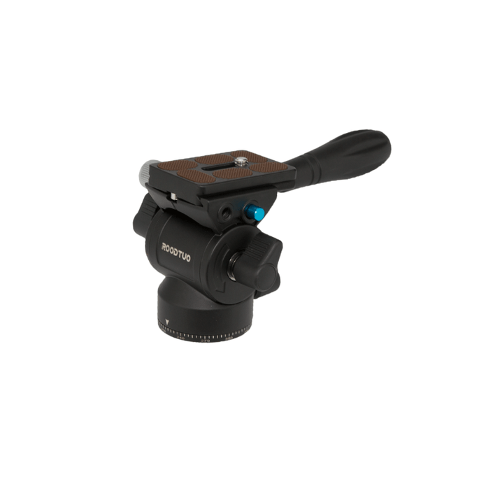 PLG1 Mini Aluminum Alloy Hydraulic Tripod Head - 3kg Load Capacity, Versatile for Cameras, Phones & Action Cameras - ROODTUO