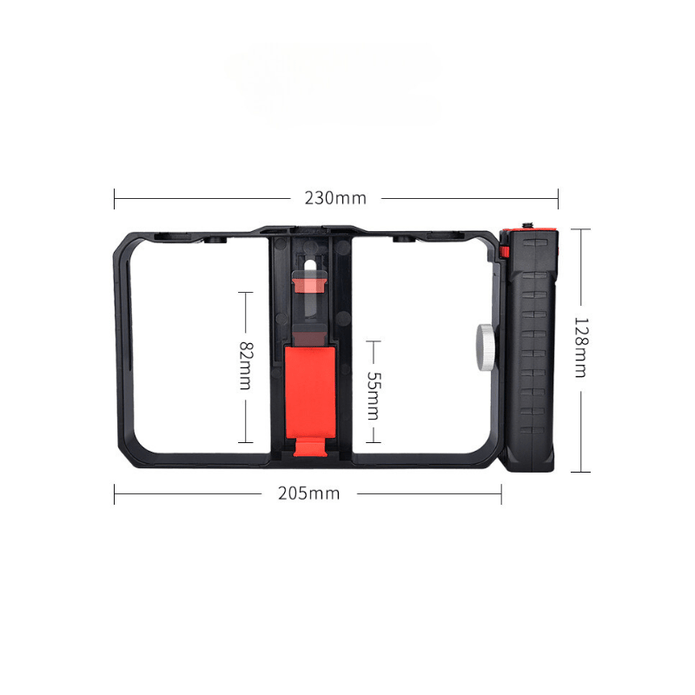 PVR - Handle Professional Mobile Phone Photography Cage Handheld Camera Bracket - Portable and Practical, Stable Shooting Magic Tool - ROODTUO