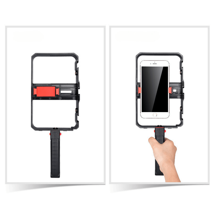 PVR - Handle Professional Mobile Phone Photography Cage Handheld Camera Bracket - Portable and Practical, Stable Shooting Magic Tool - ROODTUO